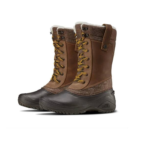New The North Face Shellista lll Mid Calf Winter Boot in Brown Women's Size 5.5 - Picture 1 of 9